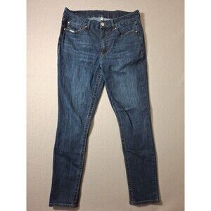 seven7 jeans Womens Sz 14 Blue Denim Classy Casual High Rise Tummless Slim Boot